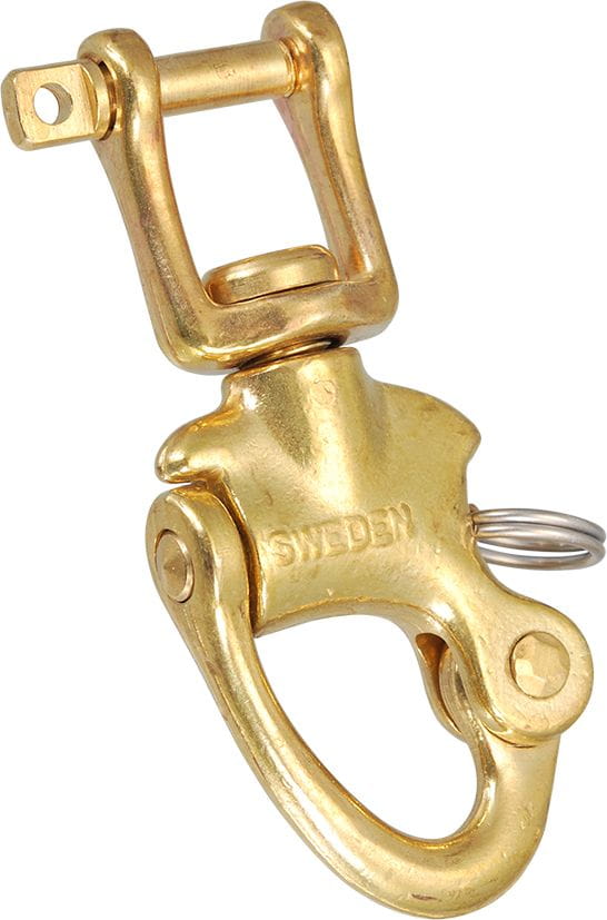 Patent-Fallschäkel Messing mit Wirbelschäkel Patent-Fallschäkel Messing mit Wirbelschäkel