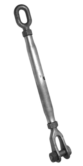 1520*04 Wantenspanner / Spannschrauben feuerverzinkt Gabel-Auge Wantenspanner / Spannschrauben feuerverzinkt Gabel-Auge