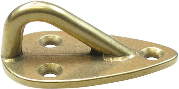 Decksauge Messing poliert oder verchromt (53x30x21mm) Decksauge Messing poliert oder verchromt (53x30x21mm)