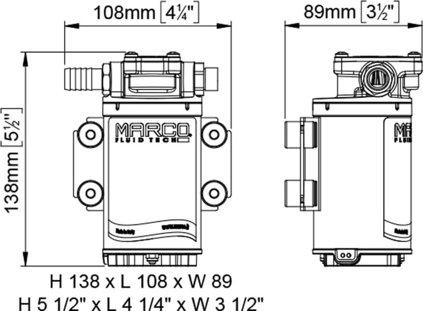 4790-112 Ölwechselkit mit Zahnradpumpe MARCO OCK1 Oil change kit MARCO OCK1