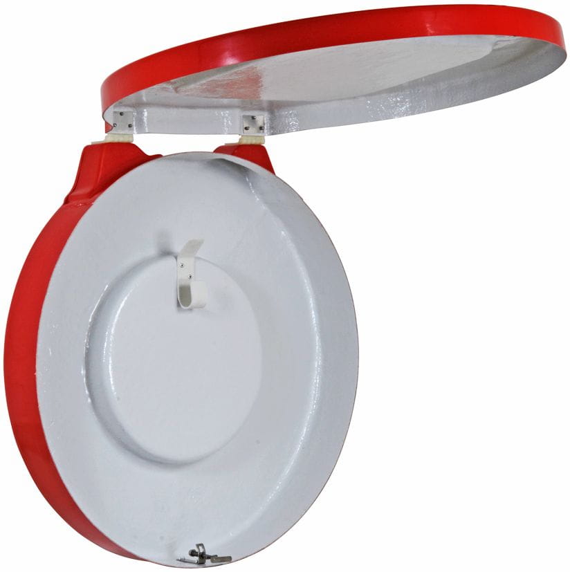 3204-001 Wandgehäuse für Rettungsring Life buoy box red