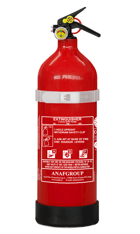 ANAF PS2-Y ABF foam fire extinguisher 2 kg with manometer