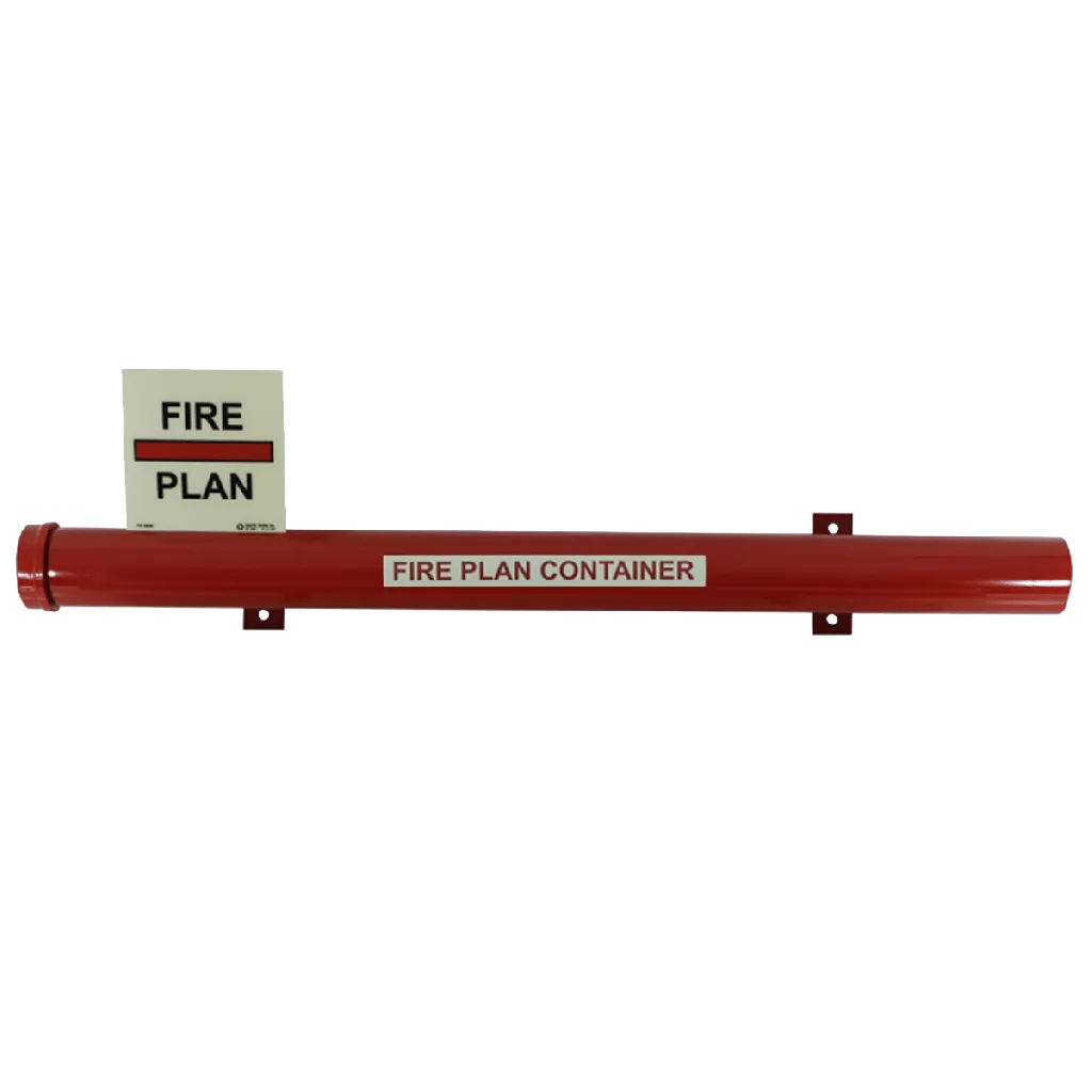 3276-900 Brandschutzplanbehälter / fire plan holder,container 98x10cm