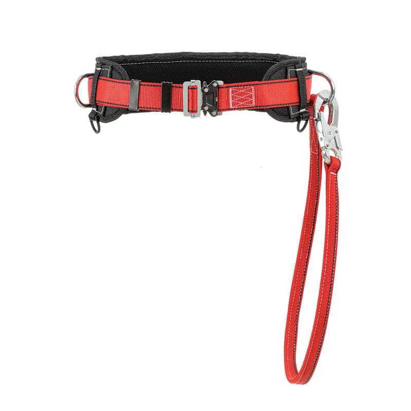 3434-011 Feuerwehr-Haltegurt mit Sicherheitsseil, 85-120cm EN358 CE