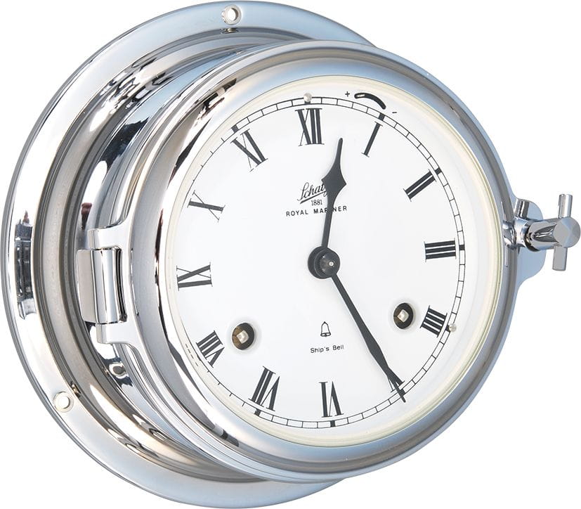 Glasenuhr mechanisch verchromt SCHATZ MIDI römisch Glasenuhr mechanisch verchromt SCHATZ MIDI römisch