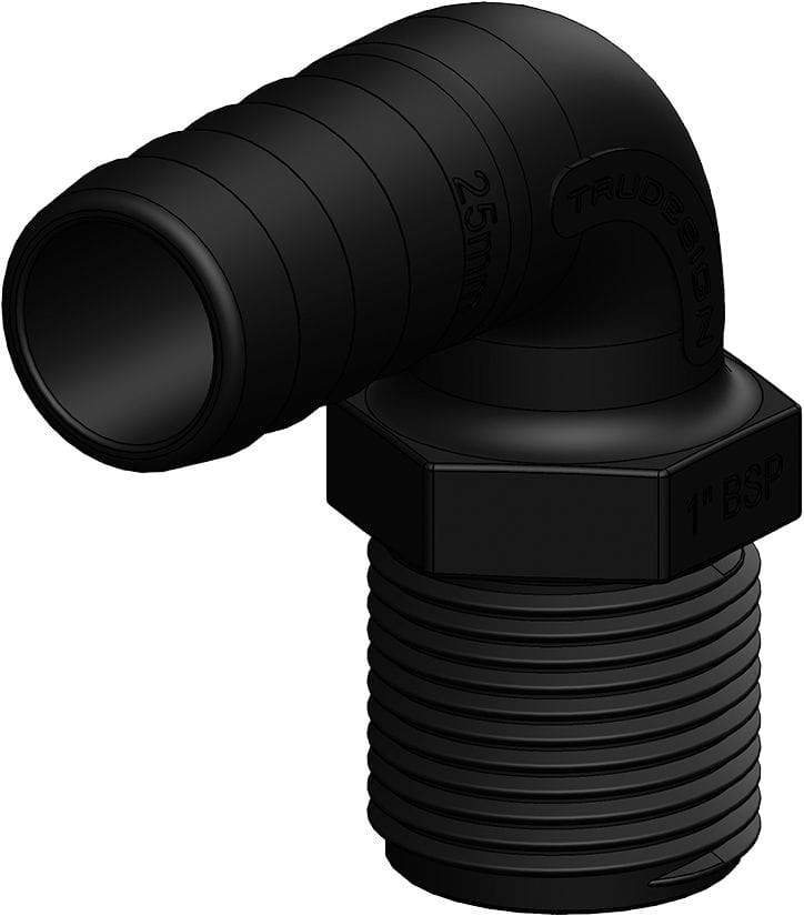 6988*01 Winkelschlauchtülle 90° TRUDESIGN