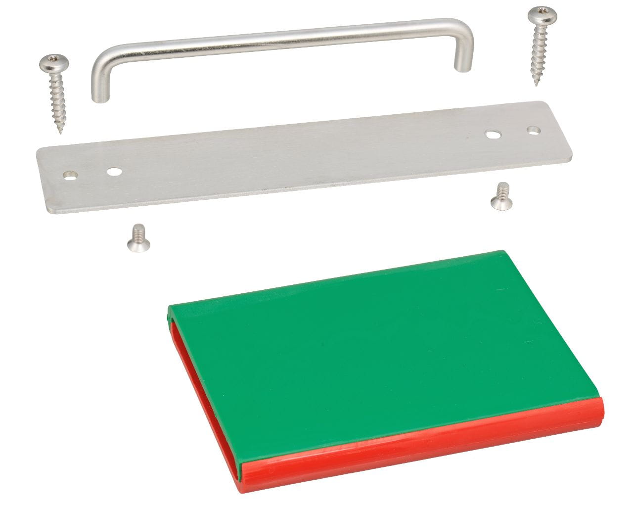 3375-003 Rot-Grün Liegeplatz-Wendeschild mit flachem Befestigungsblech - in Einzelteile zerlegt