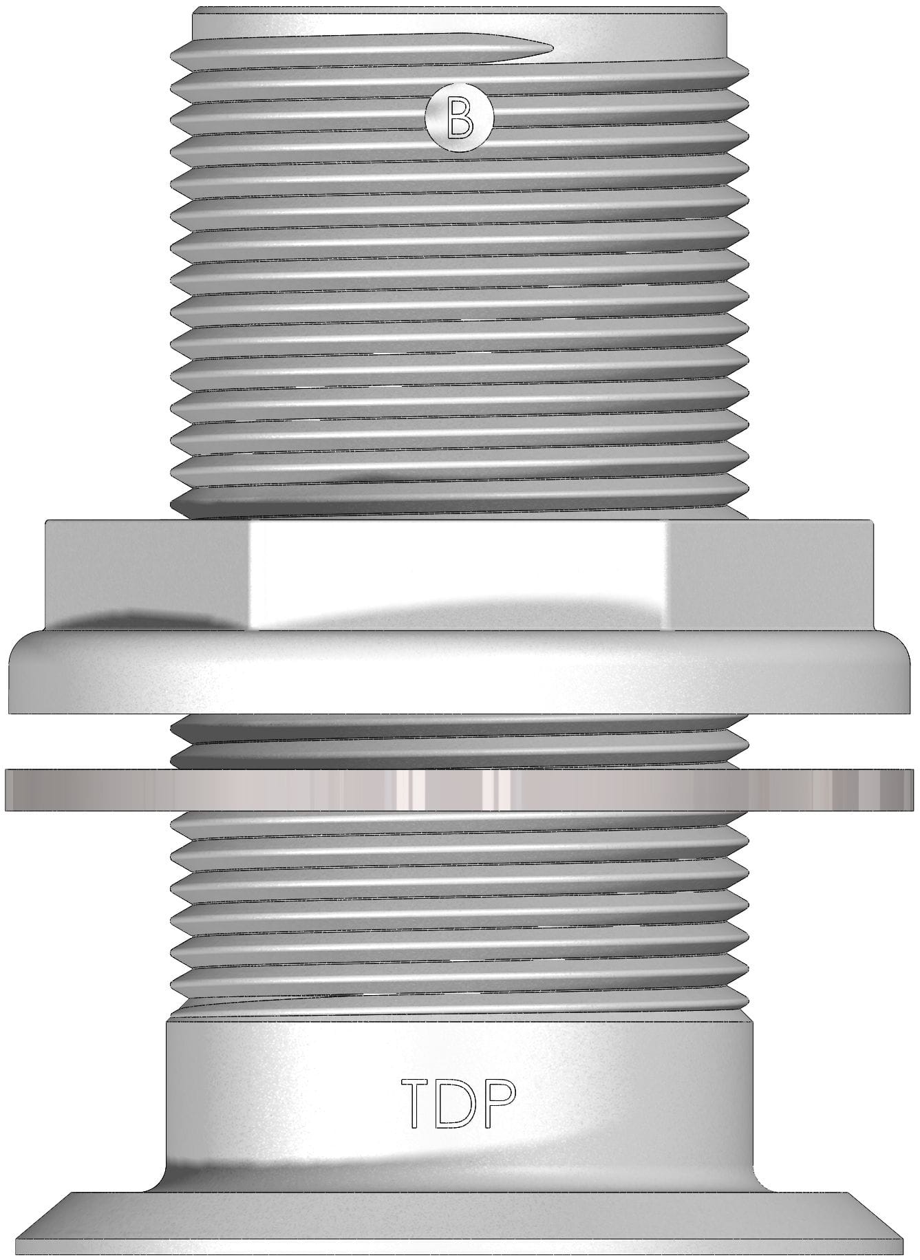 BSP through hull TRUDESIGN conical flange BSP through hull TRUDESIGN conical flange