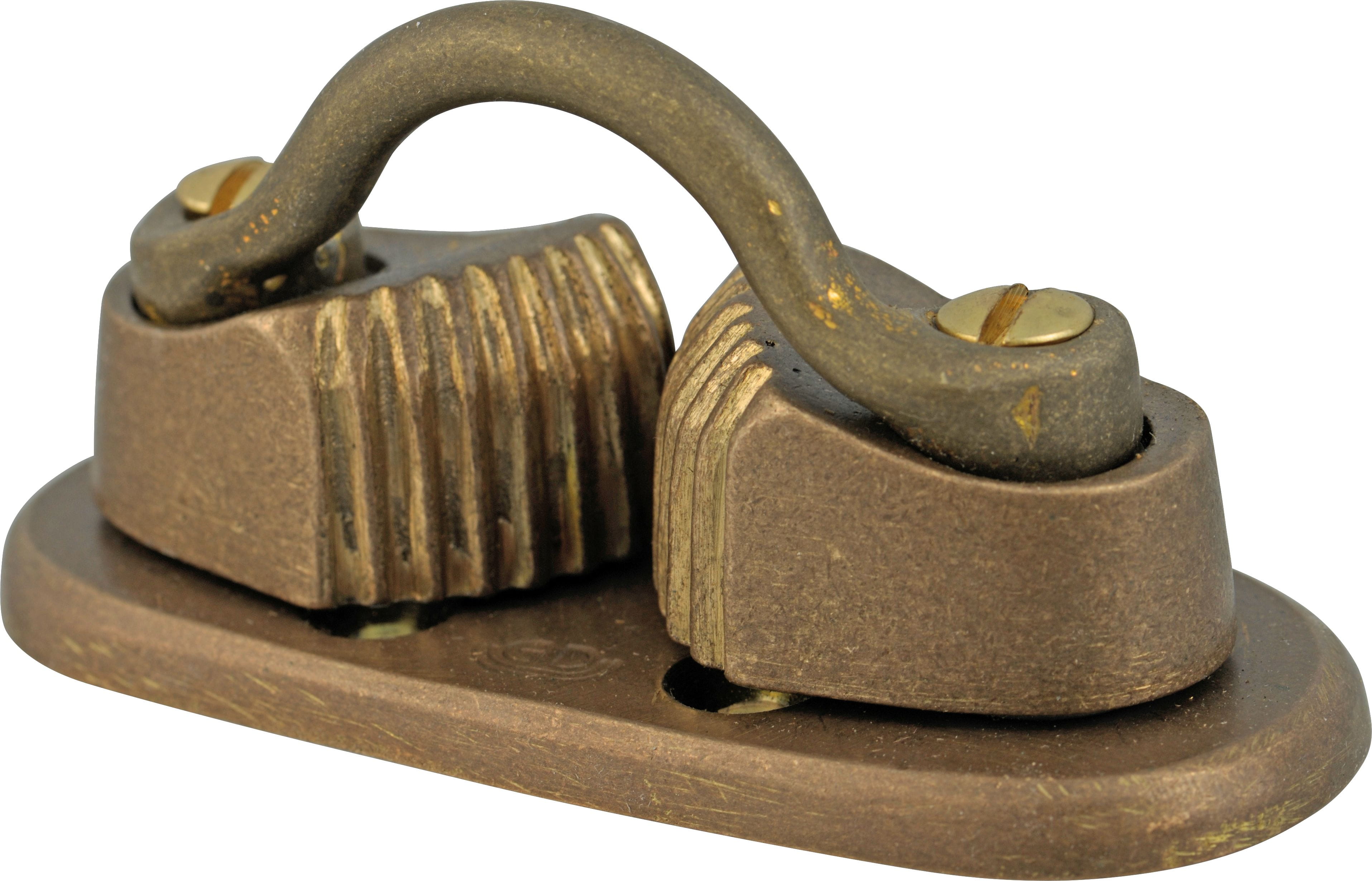Schotklemme aus Bronze mit Bügel Schotklemme aus Bronze