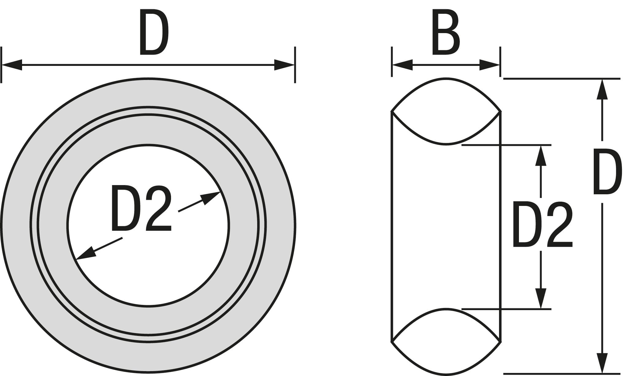 1191*04 Aluminium Gleitring LOOP von KOHLHOFF Aluminium Gleitring LOOP von KOHLHOFF