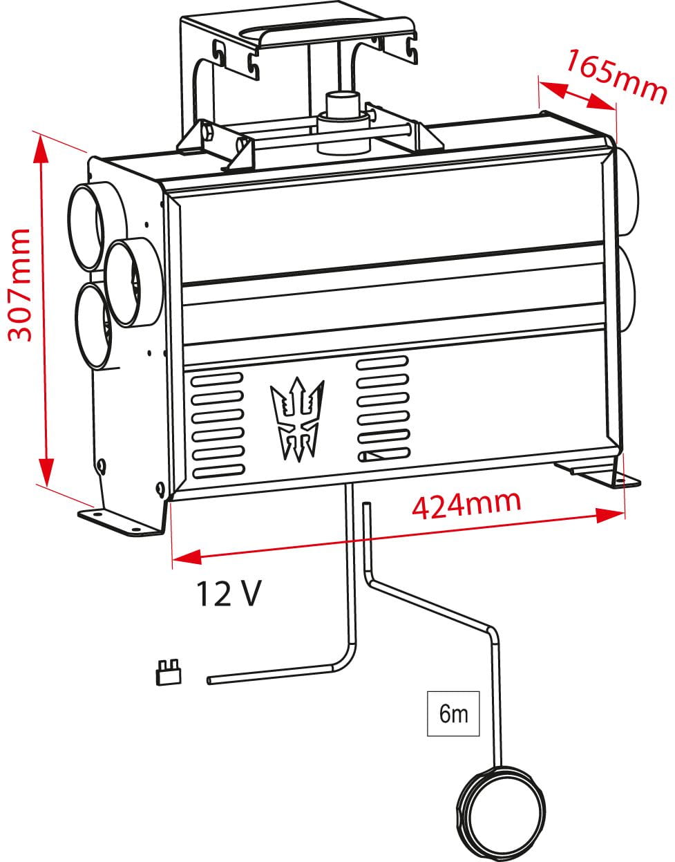 4723*08 Diesel-Warmluftheizung 4,5kW WALLAS SPARTAN WALLAS SPARTAN Diesel-Warmluftheizung 4,5kW