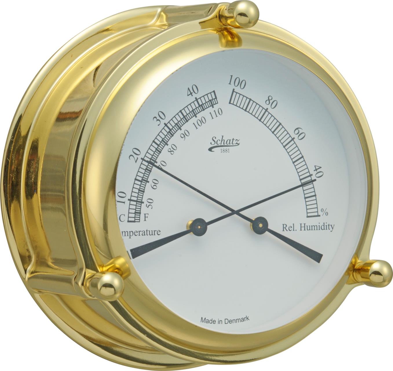 6462-006 SCHATZ MINI OCEAN Comfortmeter Messing poliert