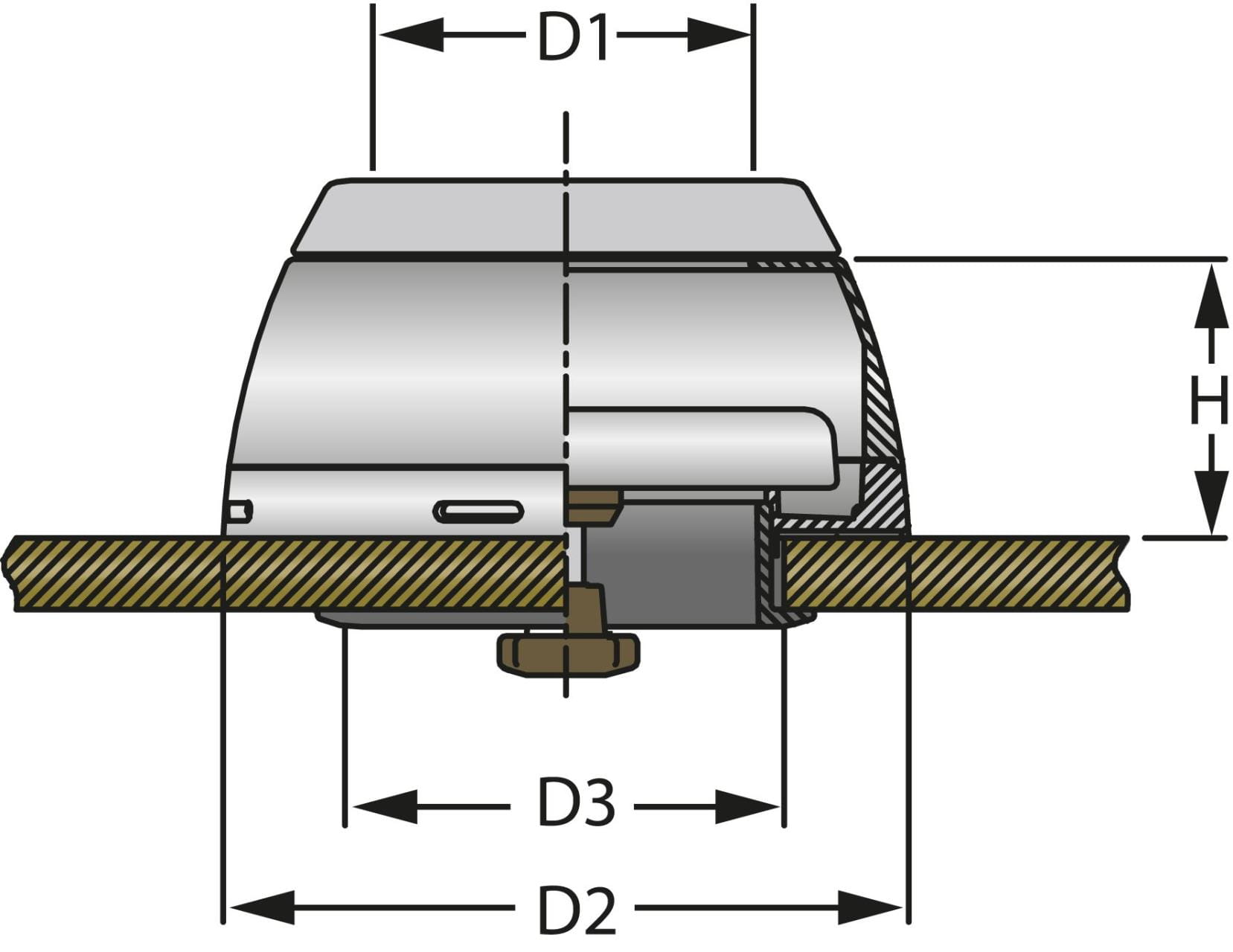 Kunststoff Doradebox für VETUS Windhutzen
