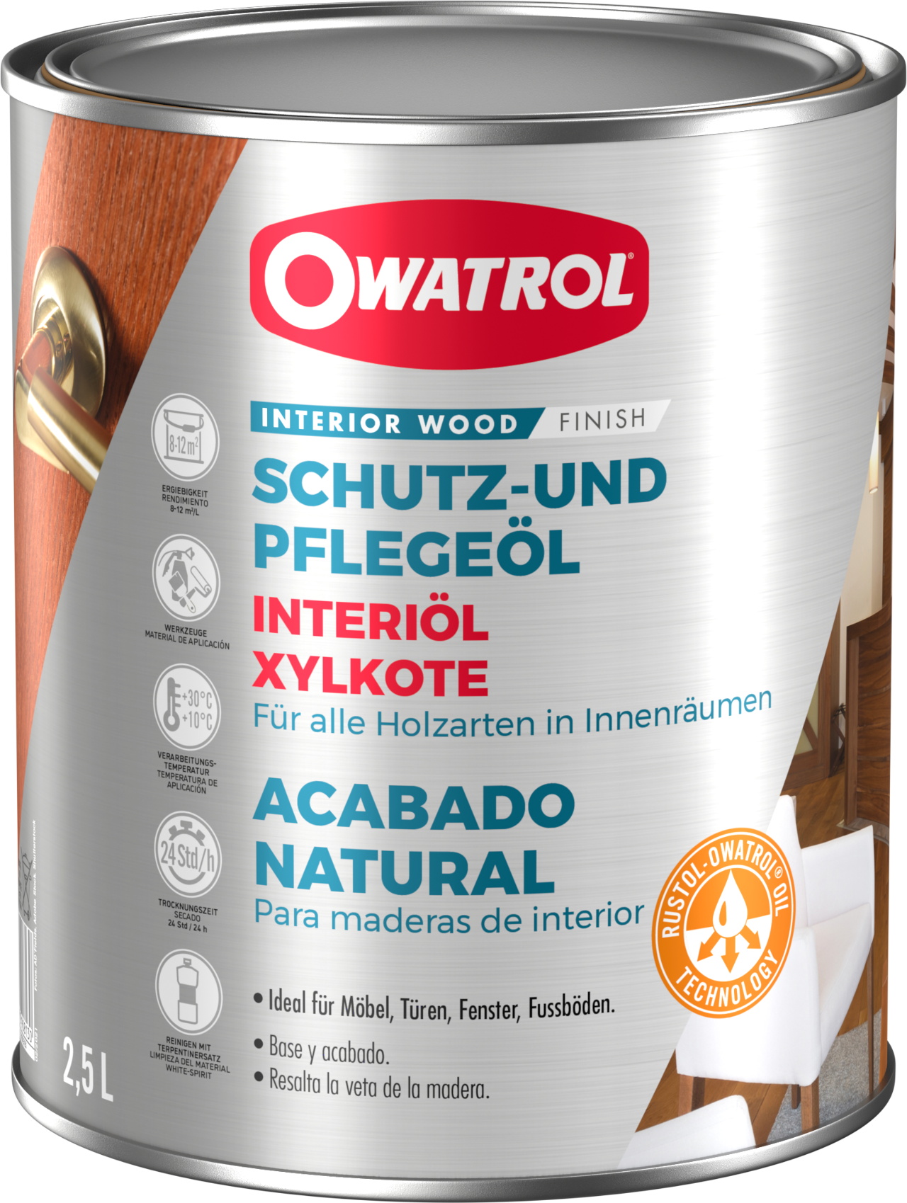 2503-002 OWATROL INTERIOL Holzpflegeöl 2l