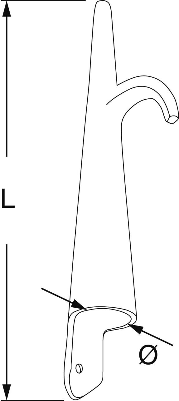 DAVEY Bootshakenspitzen Bronze, Zeichnung