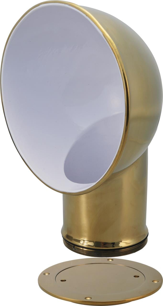 1751-101 Windhutze aus Edelstahl, Oberfläche bronzefarbige Titantuff-Beschichtung