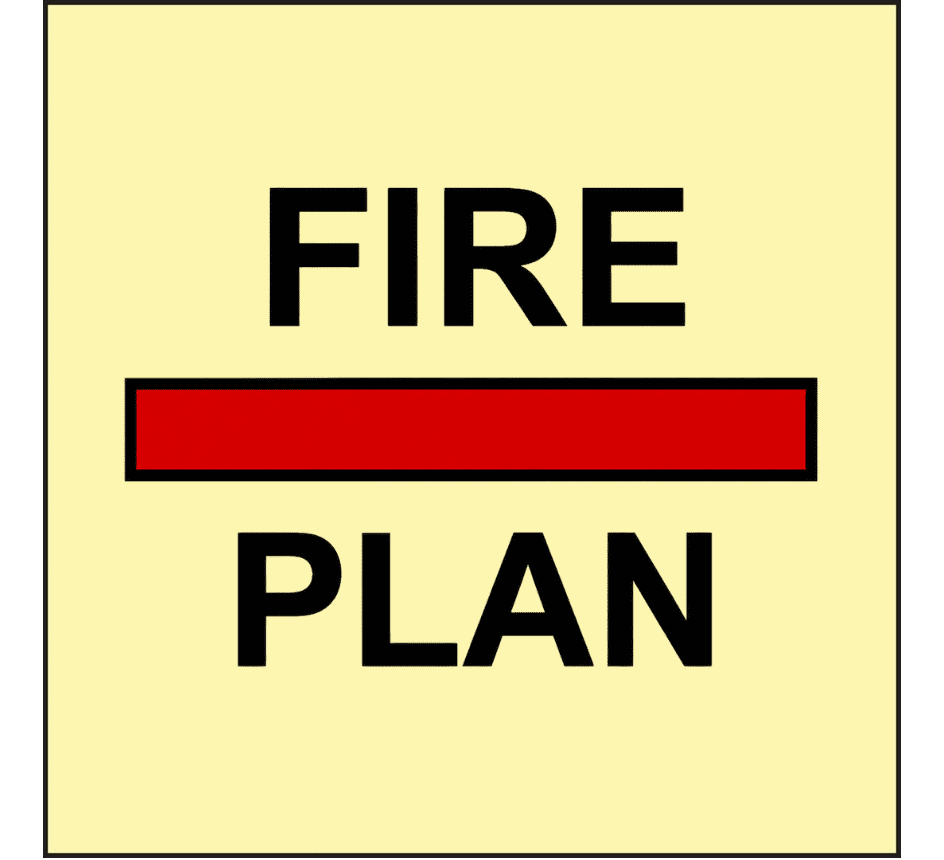 3276-1190 Fire control plan IMO-Aufkleber