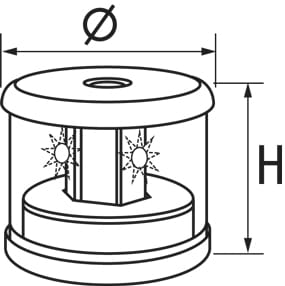 3356*01 K2W S64 BASE LED-Navigationslichter Zeichnung 3356*01 K2W S64 BASE LED-Navigationslichter Zeichnung