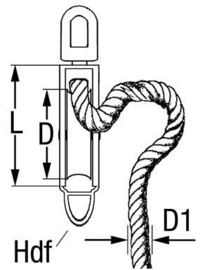 1256*01 Edelstahl-Blockseilrollen
