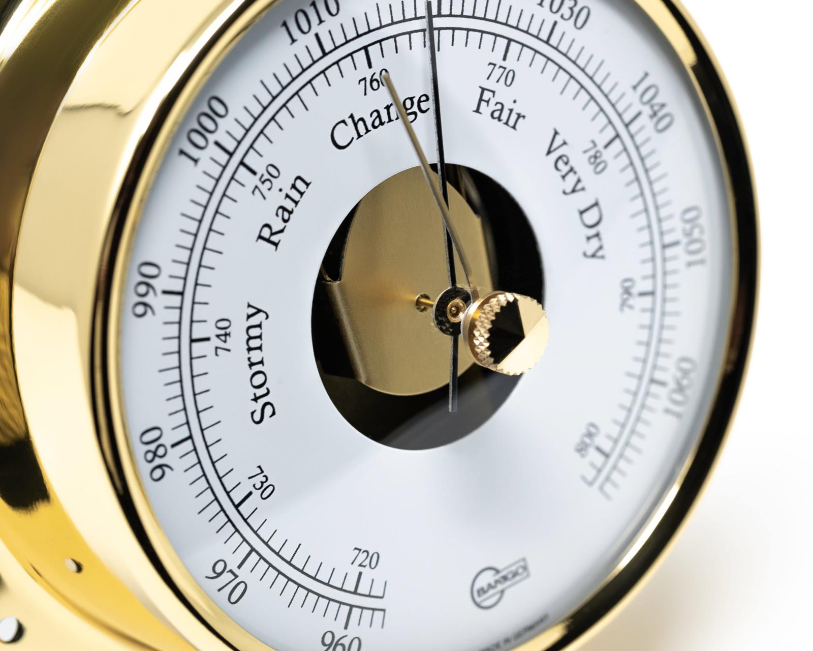 3450-200 BARIGO TEMPO 183MS Barometer aus poliertem Messing