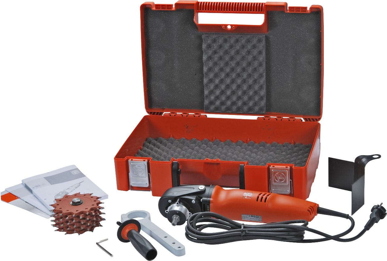 FEIN polisher WPO14-25E with 8-fold steel blaster