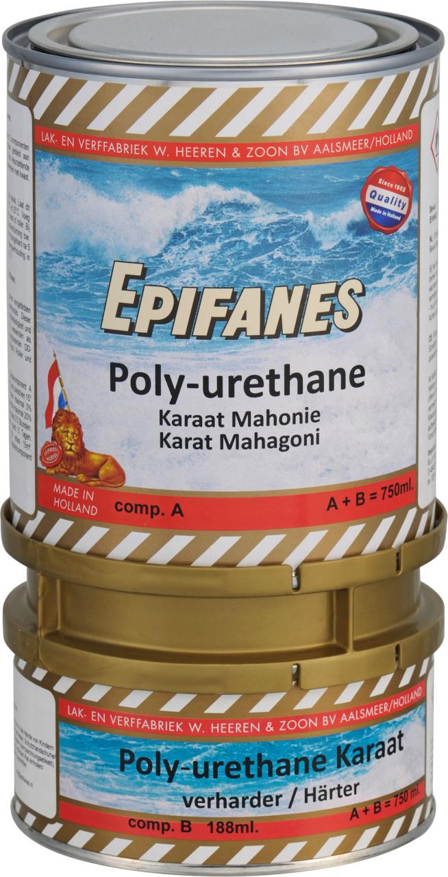 2071-075 EPIFANES POLY-URETHANE DD-Lack KARAT MAHAGONI