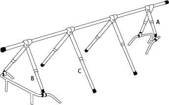 2309-007 NOA Deckgestell für (Winterlager-)Plane NOA deck frame for (winter storage) tarpaulin