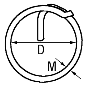 1591*01 Ringsplinte Edelstahl