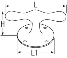 1491*01 Knebelklampe aus Bronze DAVEY 1079