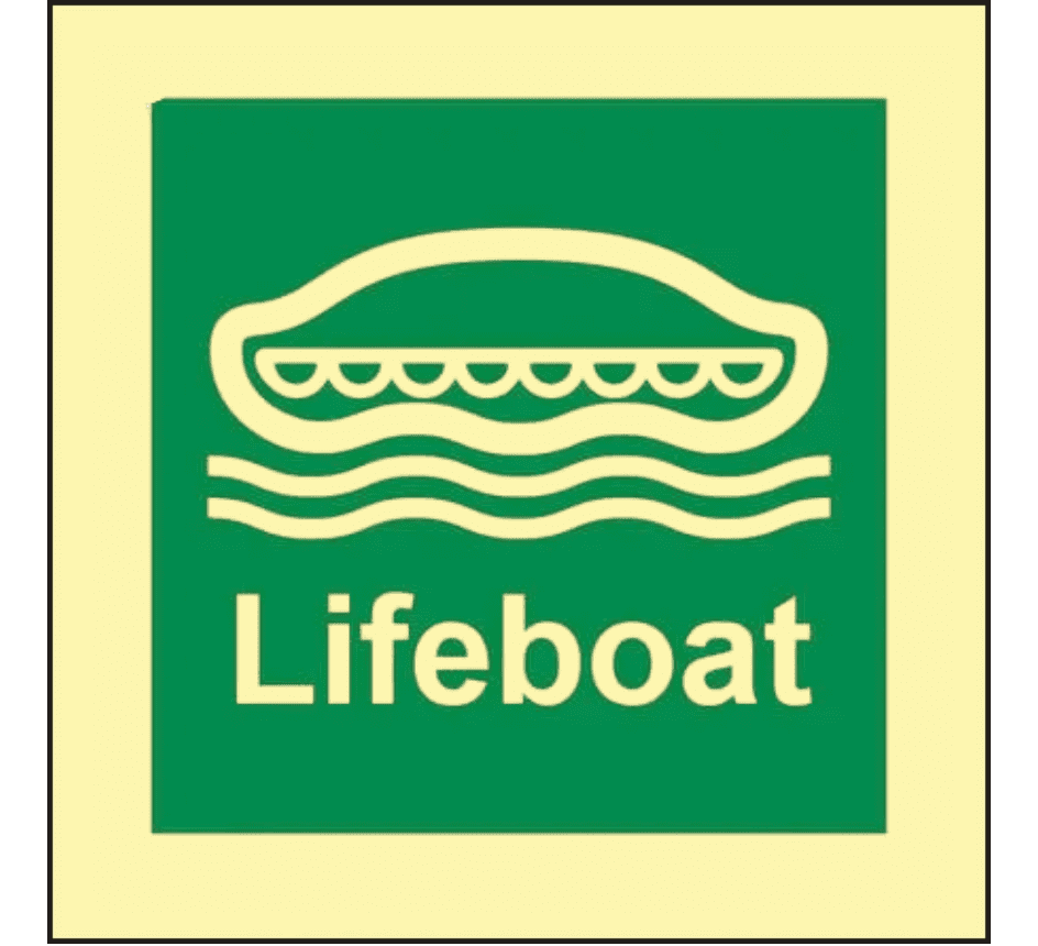 Lifeboat IMO-Aufkleber