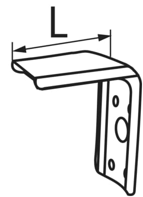 3940*14 Antennen-Winkelhalterung Edelstahl mit Mutter Antennenhalter 1"x14TPI Winkel mit Mutter aus Edelstahl