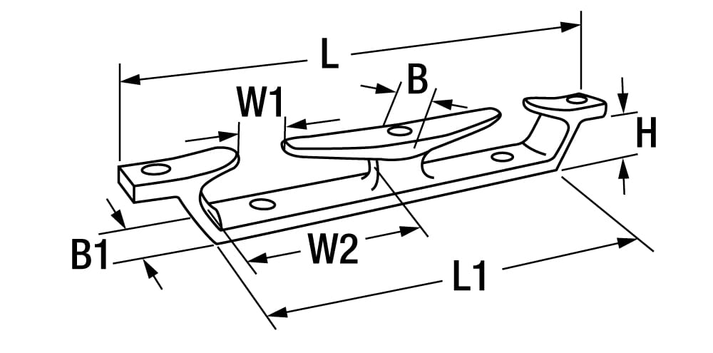 Schanzlippe / Klampe Bronze SPARTAN