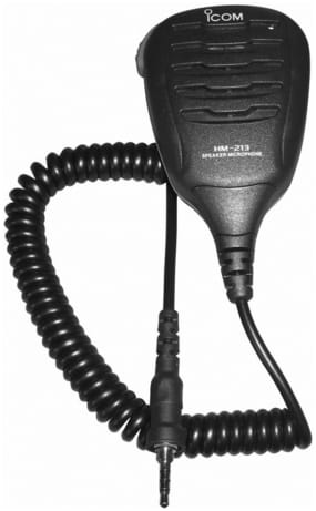3937-213 ICOM HM-213 Lautsprechermikrofon IPX7 Accessories for VHF handhelds by ICOM