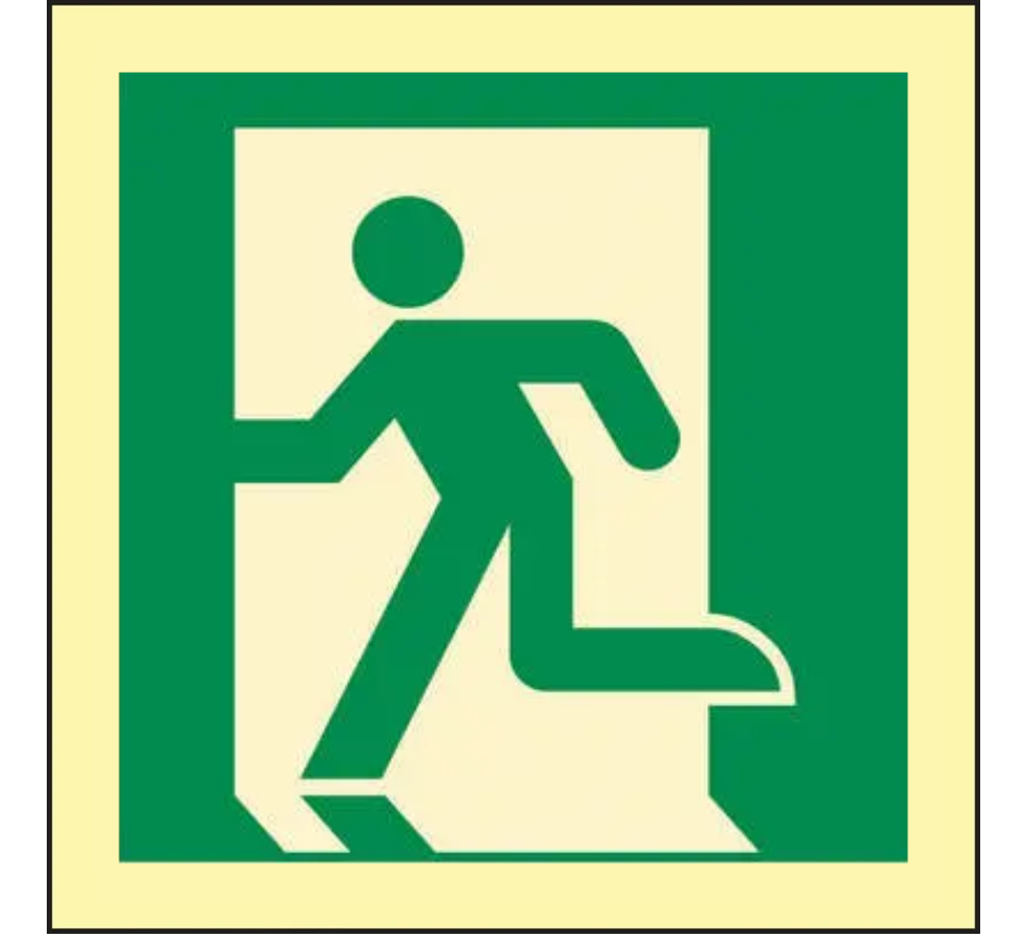 3276-130 Emergency exit left IMO-Aufkleber