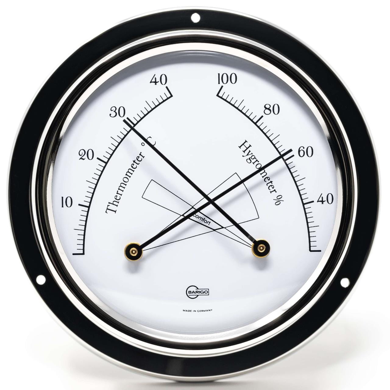 BARIGO-TEMPO 983RFPO Comfortmeter aus poliertem Edelstahl