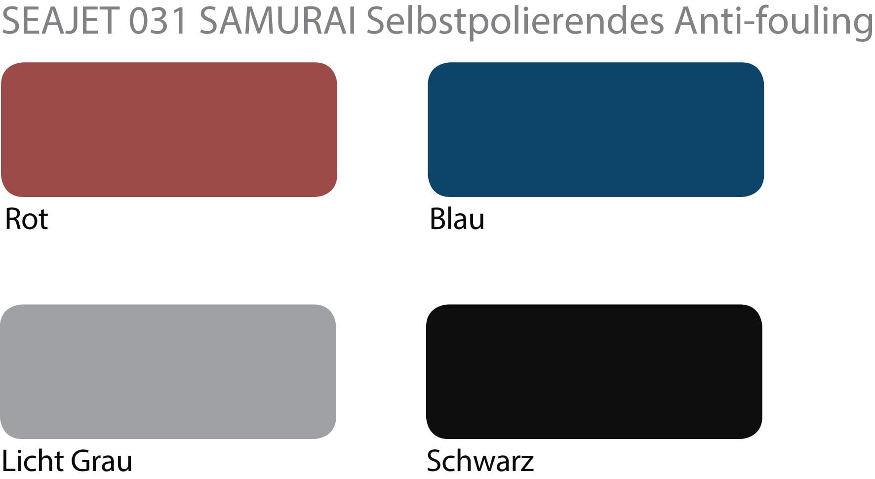 Seajet 031 Samurai Farbtabelle
