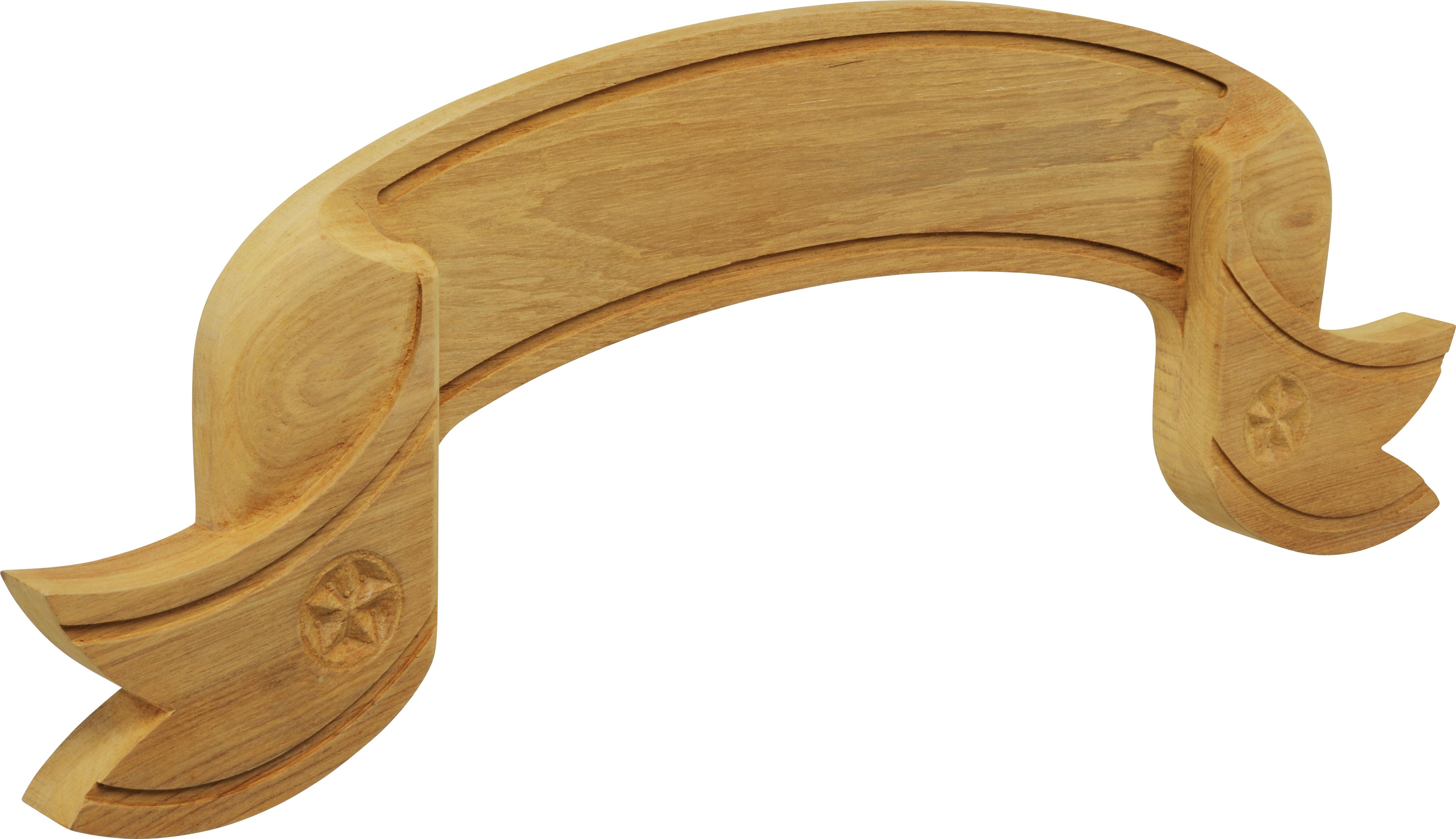 1845*06 Namensschild Teak Namensschild Teak, geschweift
