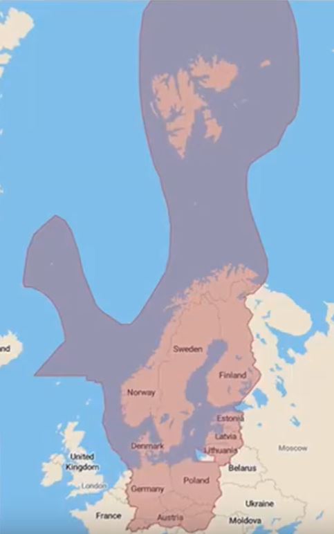 3840-210 Abdeckung Kartensatz Nordeuropa