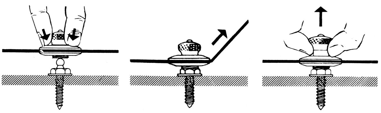 2240*01 LOXX Persenningknopf / Schnellverschluss mit federndem Innenleben LOXX Persenningknöpfe