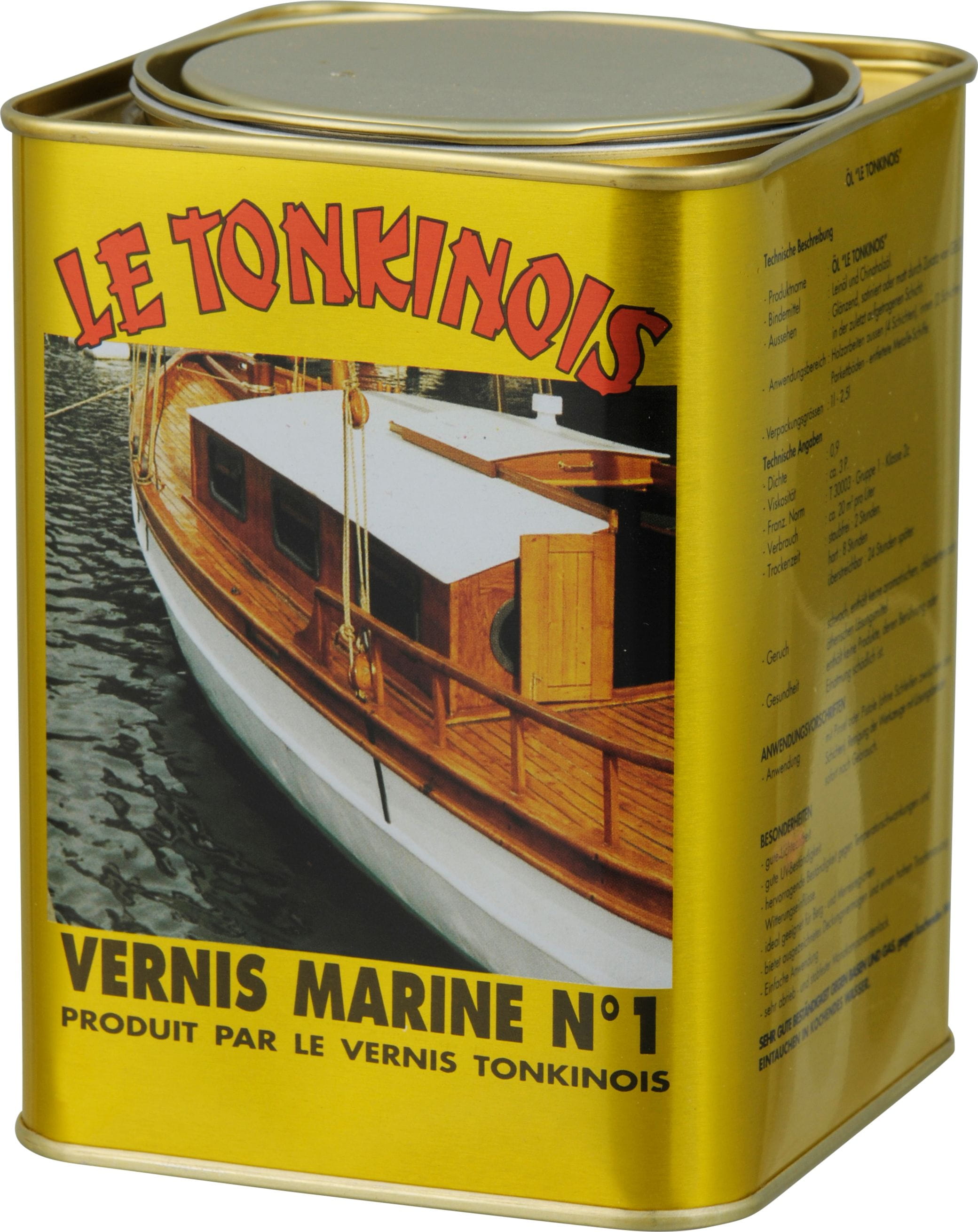 2686-101 LE TONKINOIS Lacköl MARINE No. 1 1l-Gebinde LE TONKINOIS Lacköl MARINE NO. 1