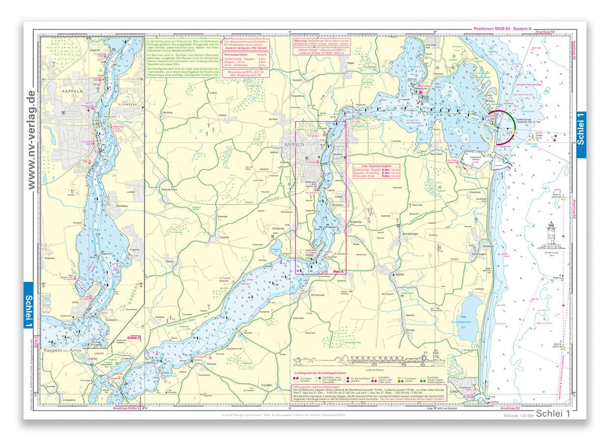 9026-029 Revierkarte Ostsee, Die Schlei