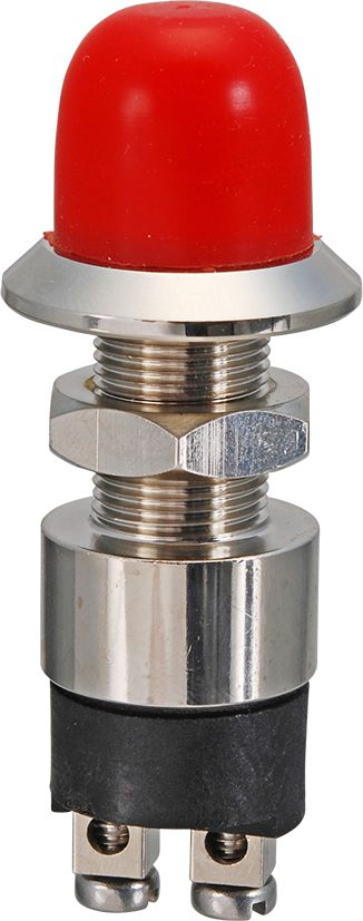 Long shaft push button with rubber cap Long shaft push button with rubber cap