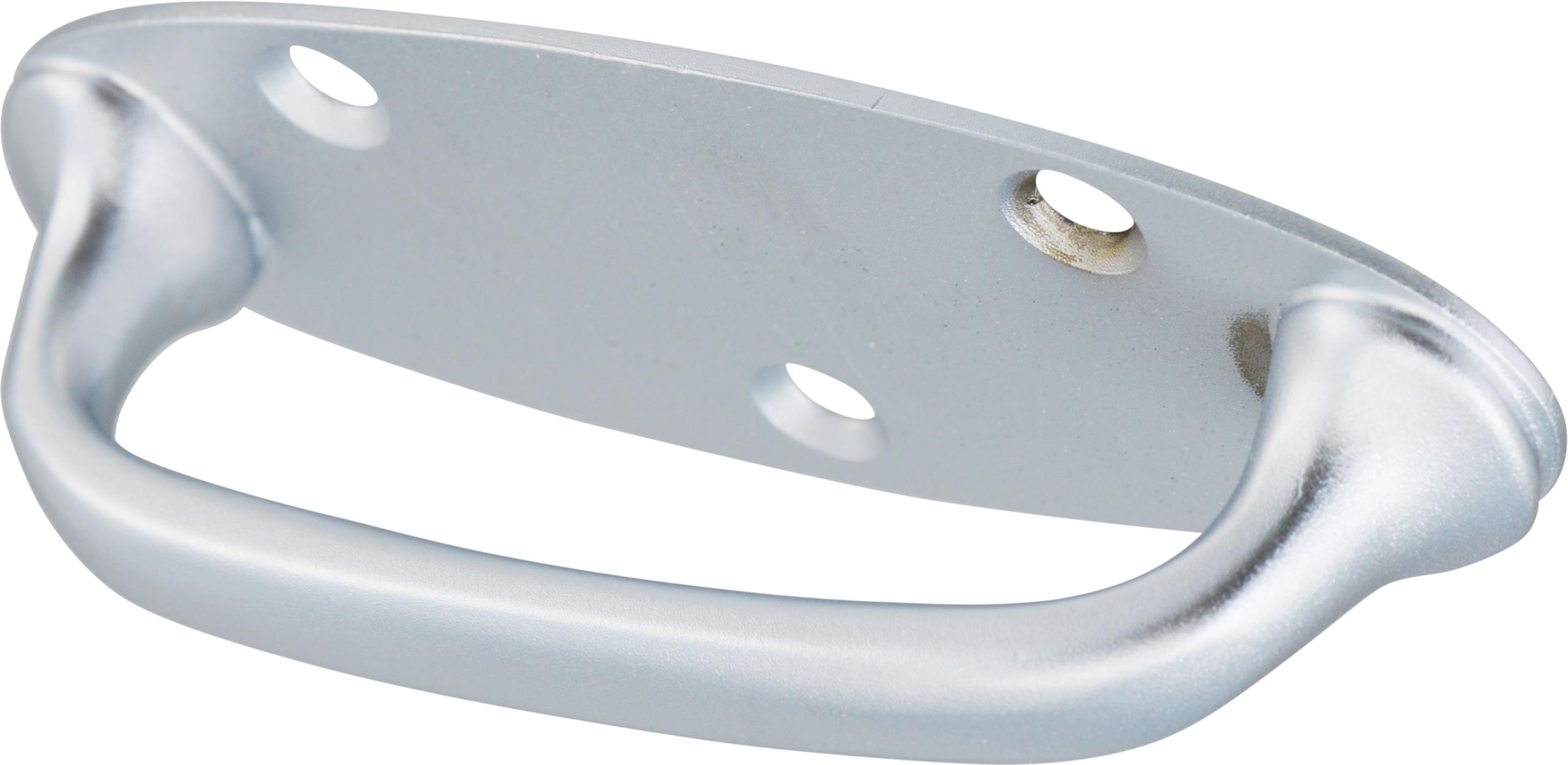 4704-701 Crm-Möbelgriff ovale Grundplatte 85x32mm Messing mattchrom