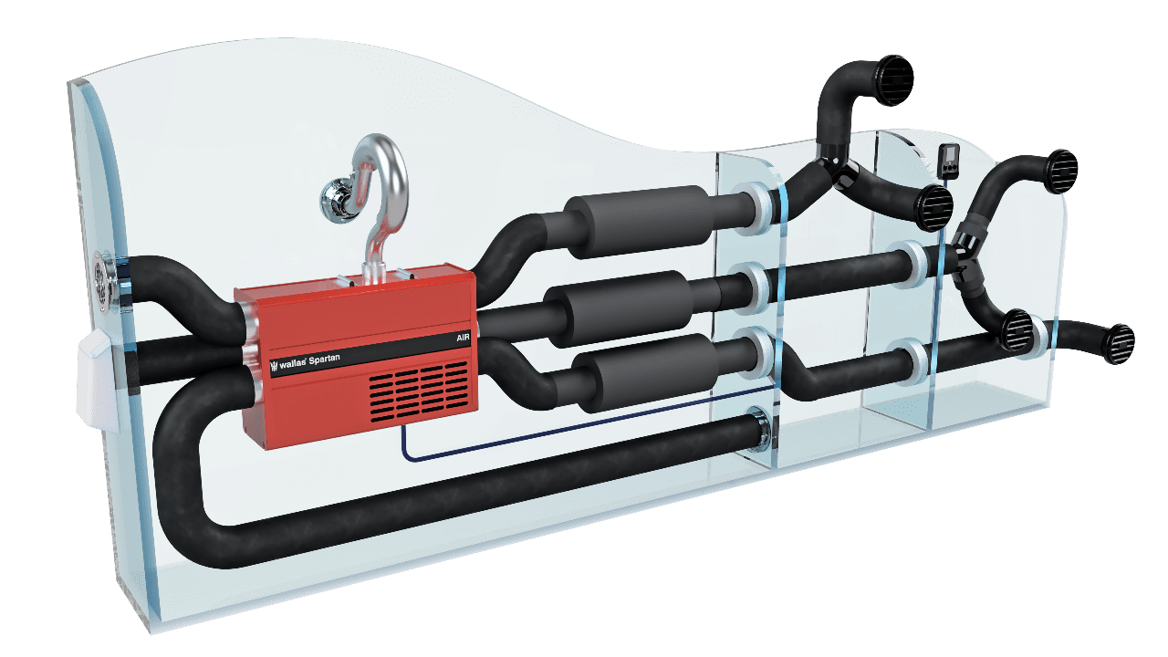 Installation einer SPARTAN AIR Heizungsanlage