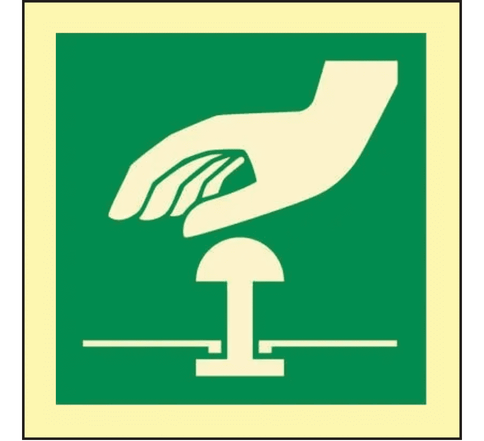 3276-131 Emergency stop IMO-Aufkleber