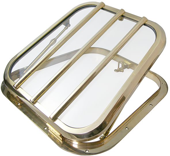 Decksluke trapezförmig mit Glasscheibe Decksluke trapezförmig mit Glasscheibe