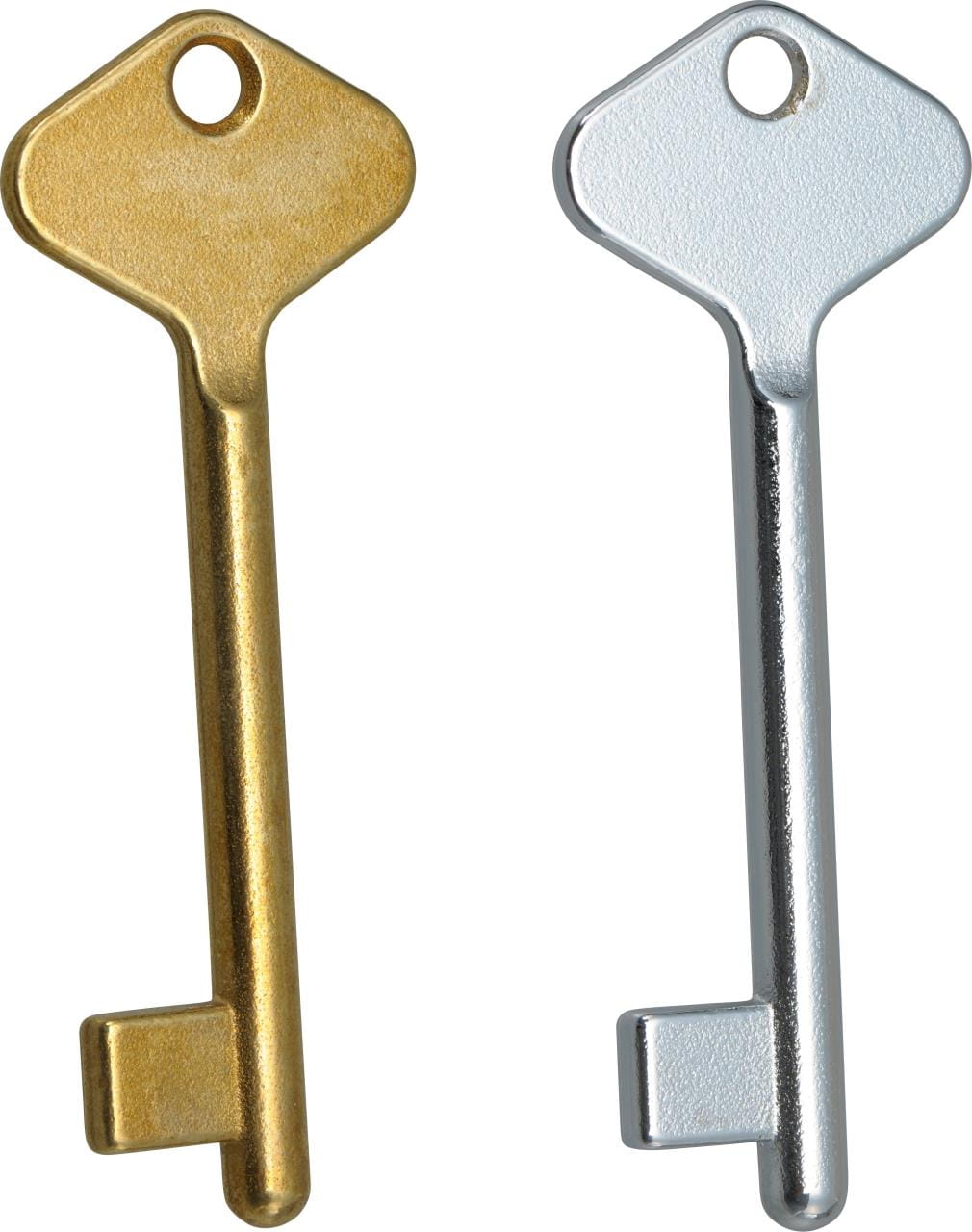 Blank key for heavy rim ship lock Blank key for heavy rim ship lock