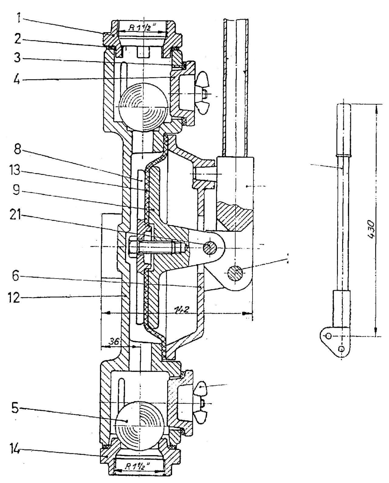 Diaphragm pump cast iron