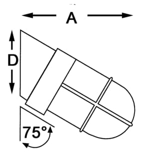 4523*02 Gitterleuchte schräg FORESTI