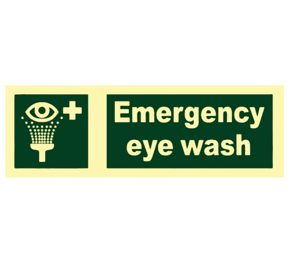 3276-117 Emergency eyewash IMO-Aufkleber